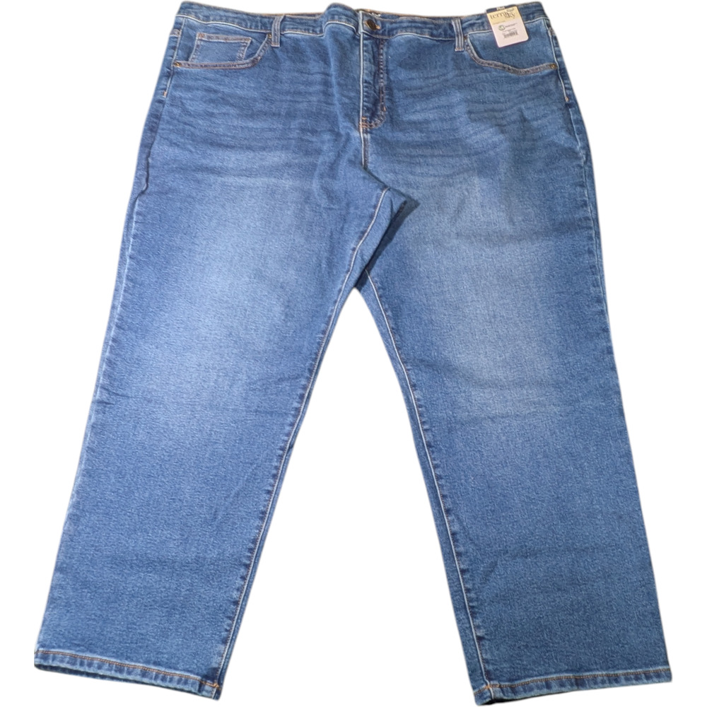 Terra & Sky - Dark Blue Jeans - Size 26w Petite - Straight Leg - New With Tag